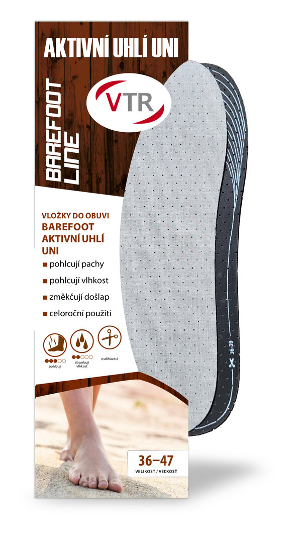BAREFOOT STÉLKA AKTIVNÍ UHLÍ UNI 36-47