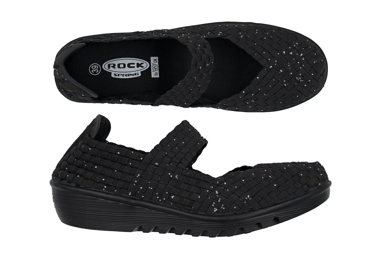 BRIXTON BLACK GLITTER