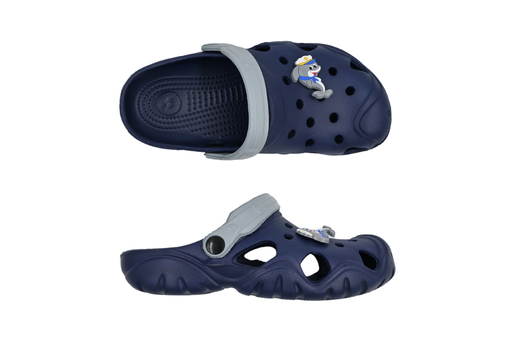 DĚTSKÉ CLOGS BLUE/GREY