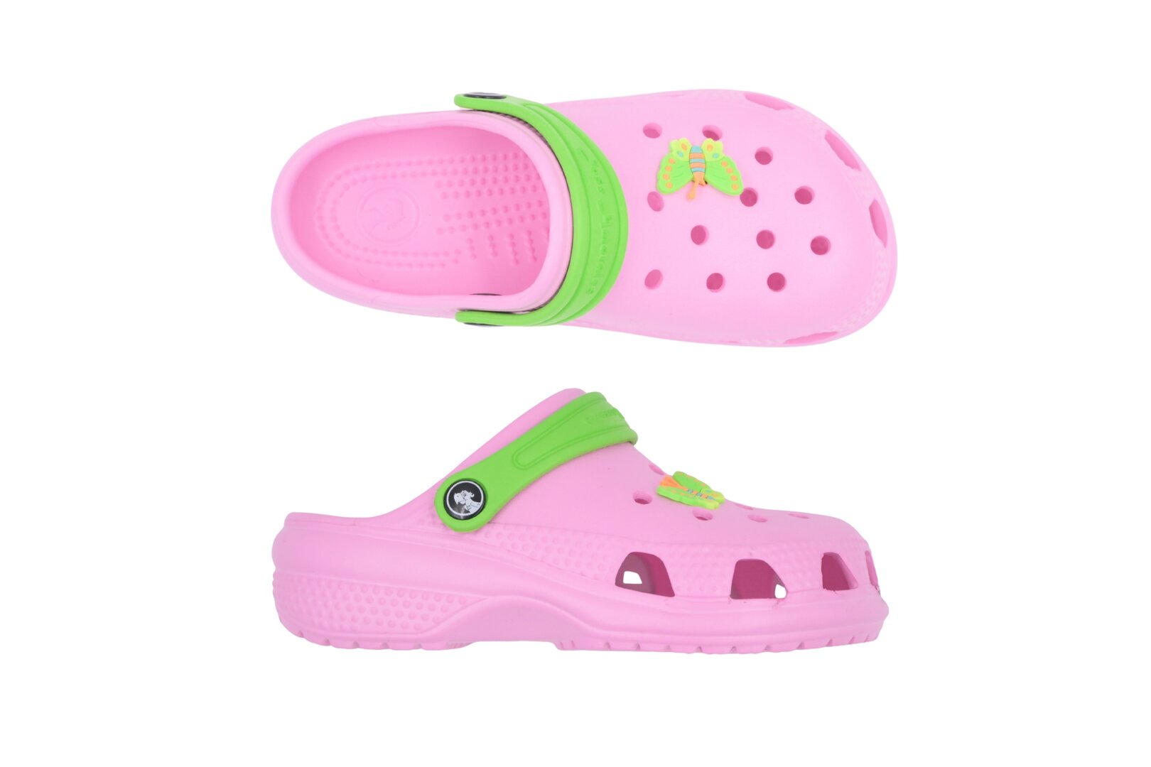 DĚTSKÉ CLOGS PINK/BUTTERFLY