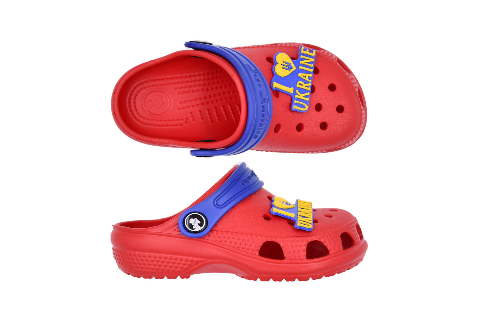 DĚTSKÉ CLOGS RED/BLUE