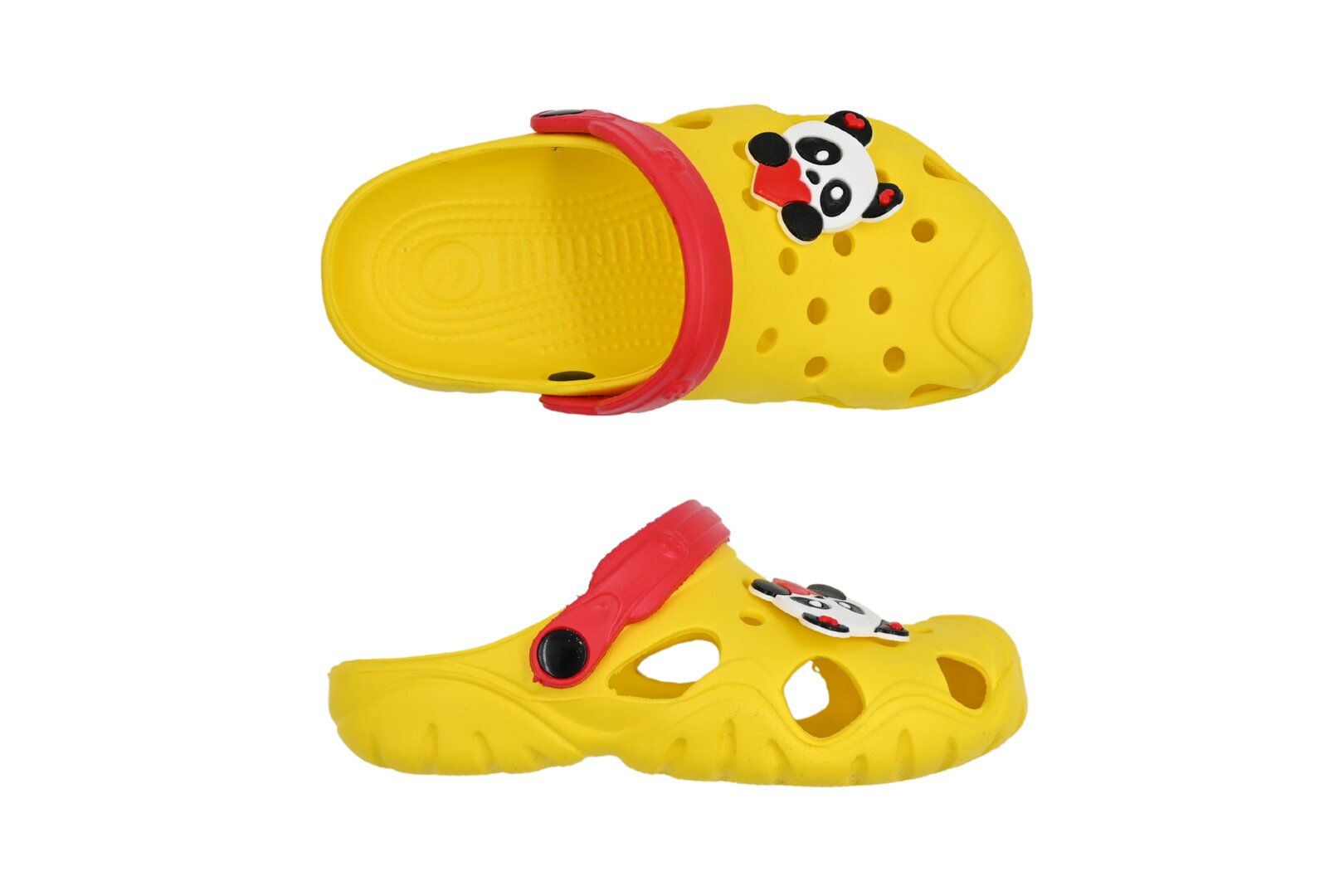 DĚTSKÉ CLOGS YELLOW/RED