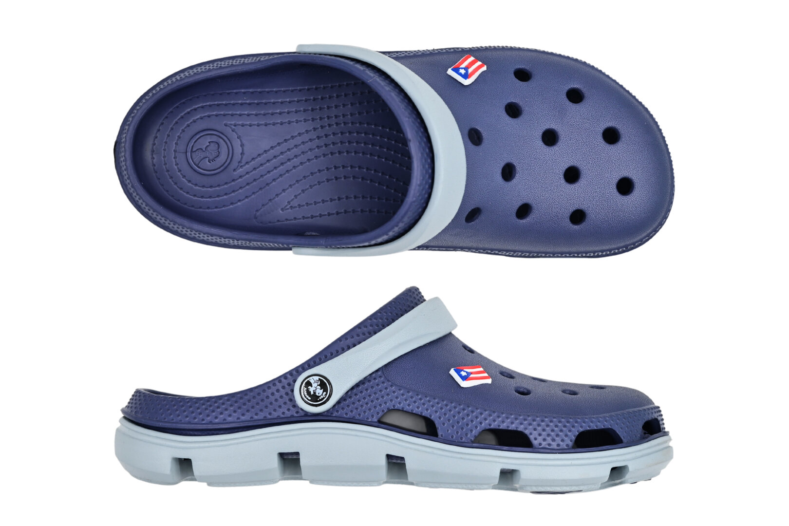 SANDÁLE CLOGS M BLUE/GREY