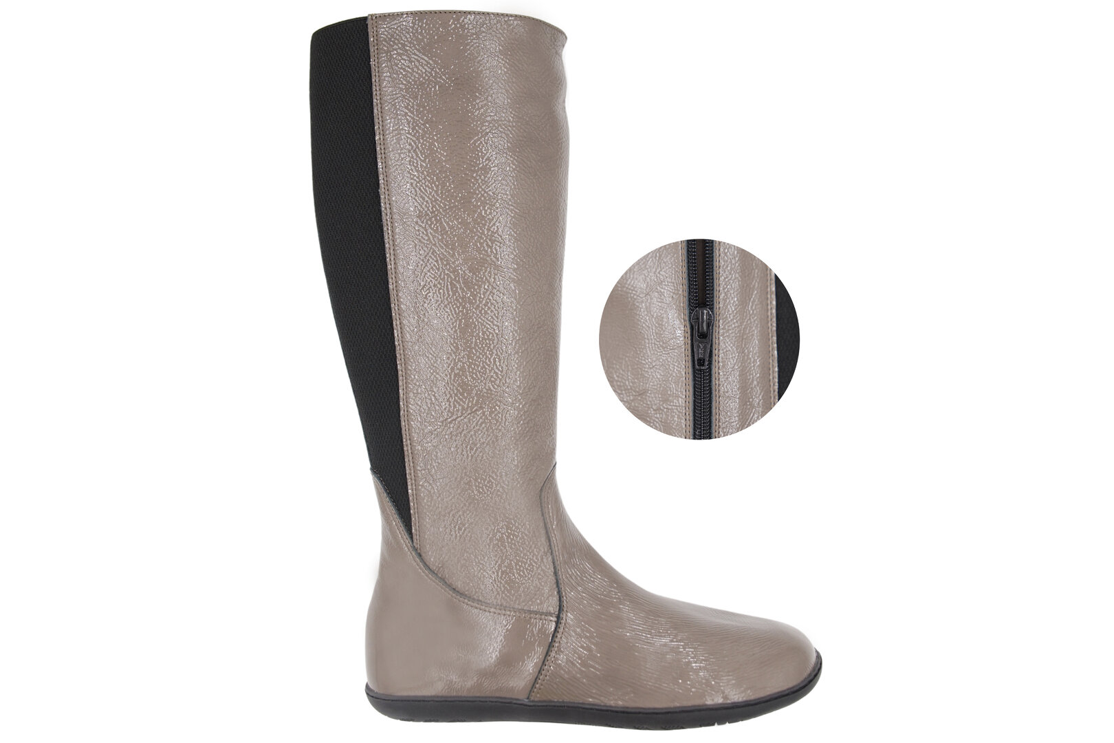 SUSSEX NAPPA LACK TAUPE