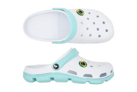 SANDÁLE CLOGS W WHITE/GREEN